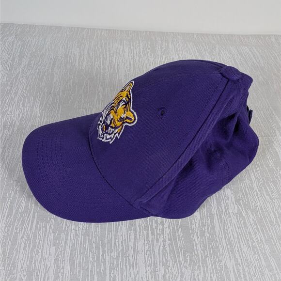 LSU Tigers Adjustable Purple Gold Hat SEC NCAA Baseball Cap Hook and Loop - Picture 4 of 6